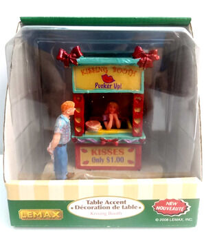 Lemax Village Carnival Collection Kissing Booth #83692 - RETIRED - NEW IN BOX